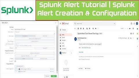 Splunk Alert Tutorial | Splunk Email Alert Creation and Configuration