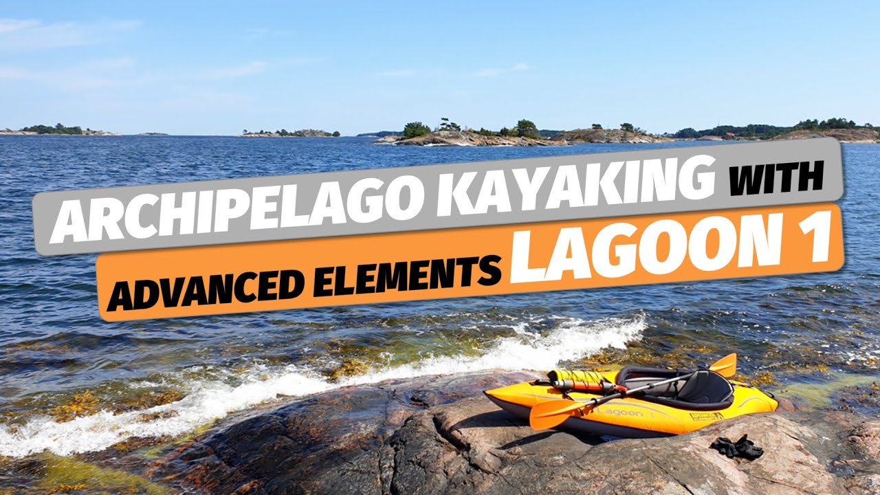 Exploring beautiful Swedish archipelago in Lagoon 1 inflatable kayak, Advanced Elements (Sandhamn)