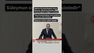 "Bakırhan, Erdoğan'a seslendi. 'Süleyman sizsiniz, mühür sizdedir' dedi." #haber #shorts #gündem