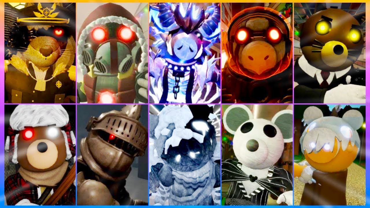 ALL ADVENT CALENDAR SKINS JUMPSCARES IN PIGGY!!