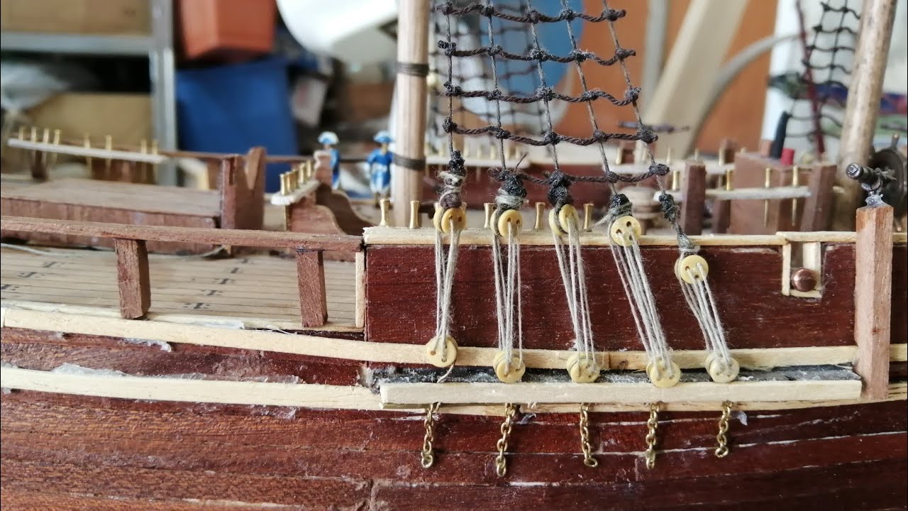 Completo definitivamente le sartie (scalette di corda) dell'H.M.S BOUNTY -  YouTube