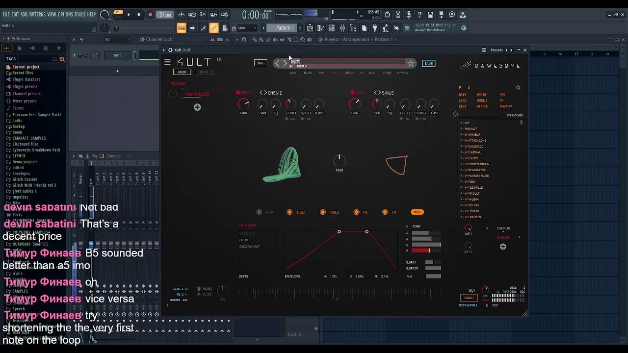 Making some patches with Dawesome KULT