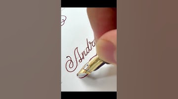 Andre - name handwriting with fountain pen #fountainpen #satisfying #handwriting #calligraphy