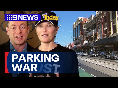 Play video: Business owners to march over council plans to remove parking spaces | 9 News Australia
