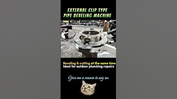 Pipe beveling machine, cold milling processing pipe beveling