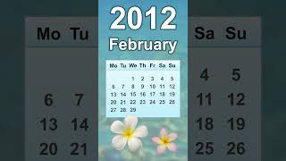 February 2012 Calendar
