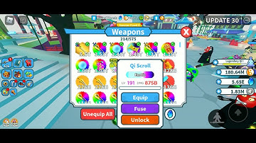 Buying Excotic Weapon Qi Scroll form Merchant, 279m qi stones Weapon Fighting Simulator