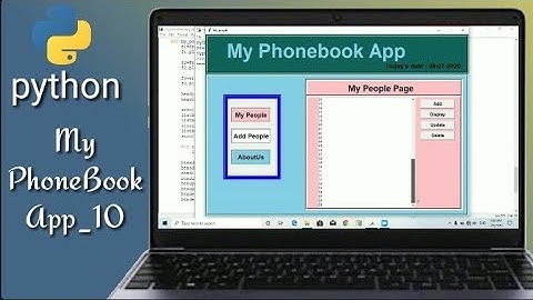 Python project GUI, MyPhoneBook app - 10 -create listbox and insert data