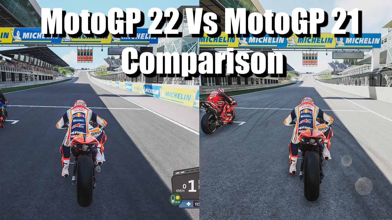 MotoGP 22 Vs MotoGP 21 Comparison [ PC 4k Ultra Graphics ]