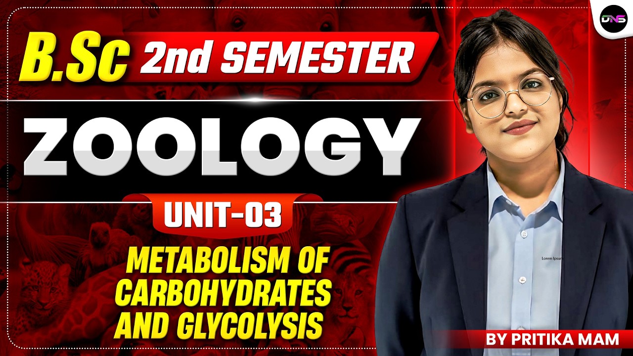 B.Sc 2nd Semester Zoology | Metabolism of Carbohydrates And Glycolysis | BSc Zoology 2nd Sem Unit-3