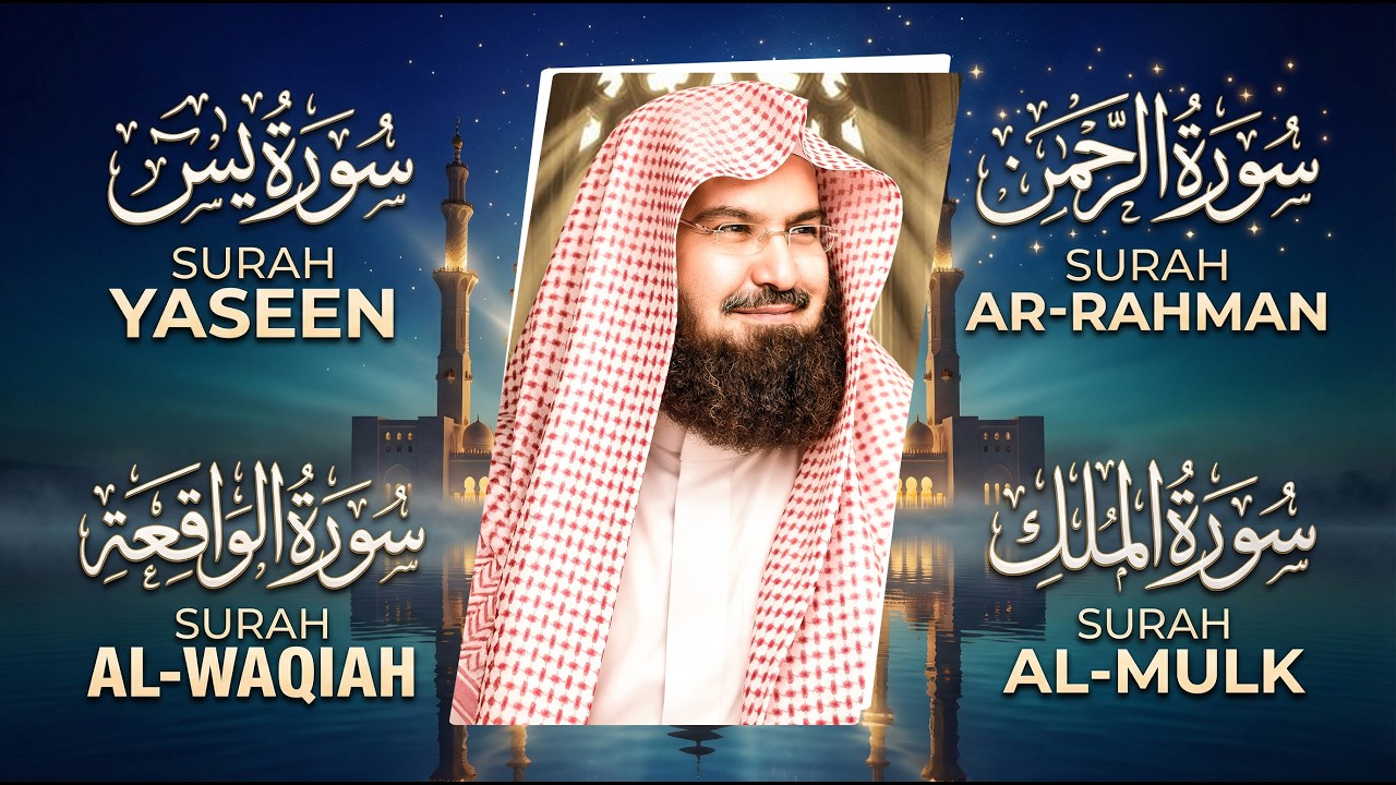 Most Beautiful Quran Recitation | Surah Yaseen, Rahman, Waqiah & Mulk | Sheikh Sudais