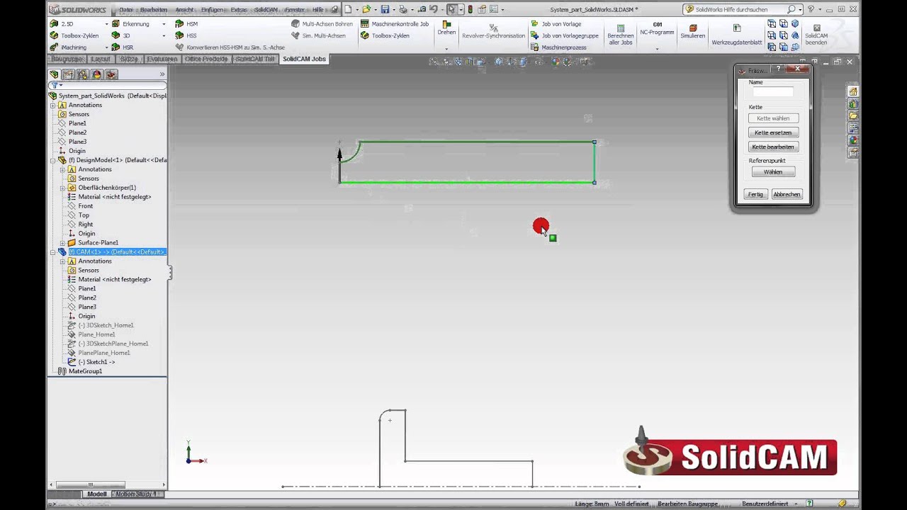 Formwerkzeuge in SolidCAM