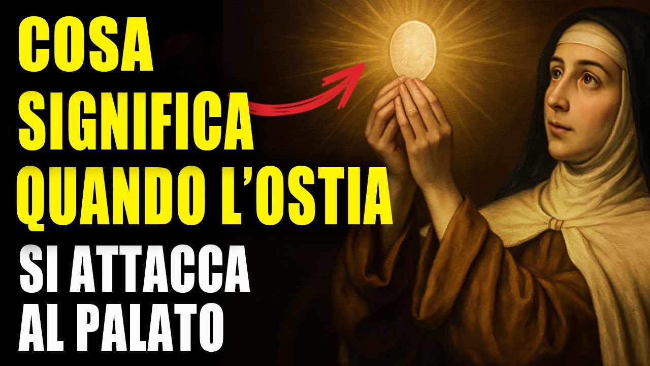 SANTA TERESA RIVELA: 5 VERITÀ NASCOSTE QUANDO L’OSTIA SI ATTACCA AL PALATO