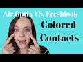 Air Optix Colors Vs. Freshlook Colorblends Colored Contacts on Brown Eyes
