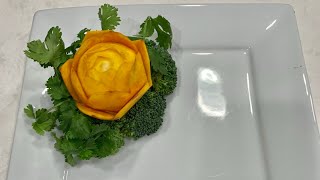 Yellow Rose ❤️ how to make yellow rose for garnish your plates or someone you love ￼ by Chef  David Hsu 737 views 7 months ago 3 minutes, 9 seconds