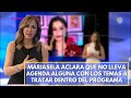 Mariasela aclara que no lleva agenda alguna en cuanto a los temas a tratar en el programa