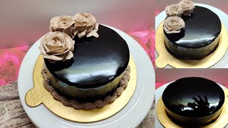 How To Make Chocolate Ganache Chocolate Cake Decoration With Ganache করণ সরপ ছরই চকলট গনশ