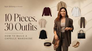 10 Pieces, 30 Outfits | How to Build a Capsule Wardrobe ⭐