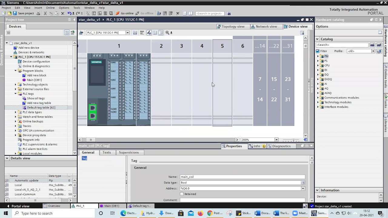 PLC Introduction 2 using TIA V15 portal
