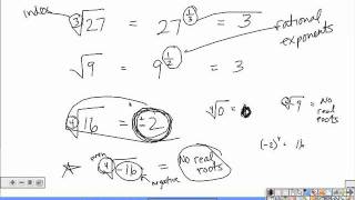 Alg 2 Section 6-1 Evaluate nth roots and Rational exponents