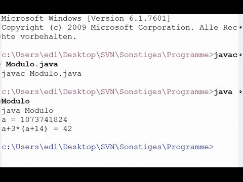 Modulare Arithmetik in Java