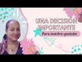 Una decisión importante de crear este canal. Bendiciones 🙏💕. No olvides suscribirte 👍💕