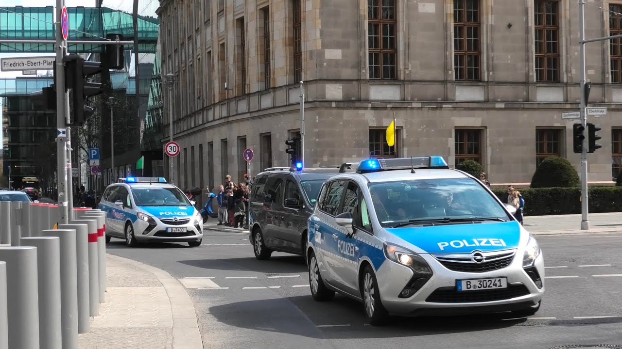 🚔 POLIZEI-ESKORTE | ZFuStW Kolonne am Reichstag Berlin