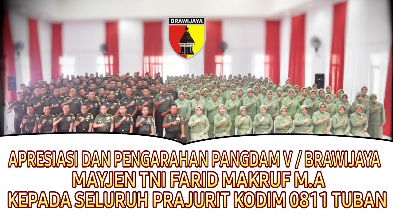 Kunjungan Kerja Pangdam V /Brawijaya Di Kodim 0811 Tuban