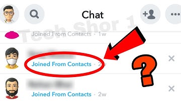 What Is Joined From Contacts In Snapchat