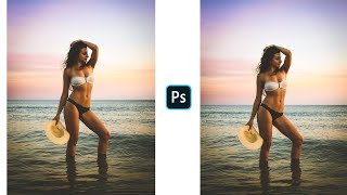 Photoshop Tutorial : How to Change Background Using Channel Quicky Tool Blur Ep8