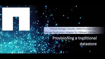 Provisioning a Traditional Datastore with VSC, VASA Provider, and SRA 9.6