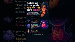Tu voz puede apagarse por la tiroides 😳#tiroides #salud #vozronca #hipotiroidismo #curiosidades