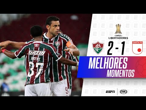 VIRADA TRICOLOR! SENSACIONAL! Melhores momentos de Fluminense 2 x 1 Santa Fé na Libertadores