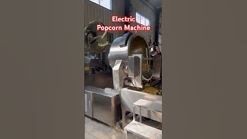 Industrial Full Automatic Caramel Electric Popcorn Making Production Line#machine #popcornmachine
