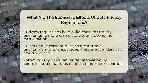 What Are The Economic Effects Of Data Privacy Regulations? - Talking Tech Trends