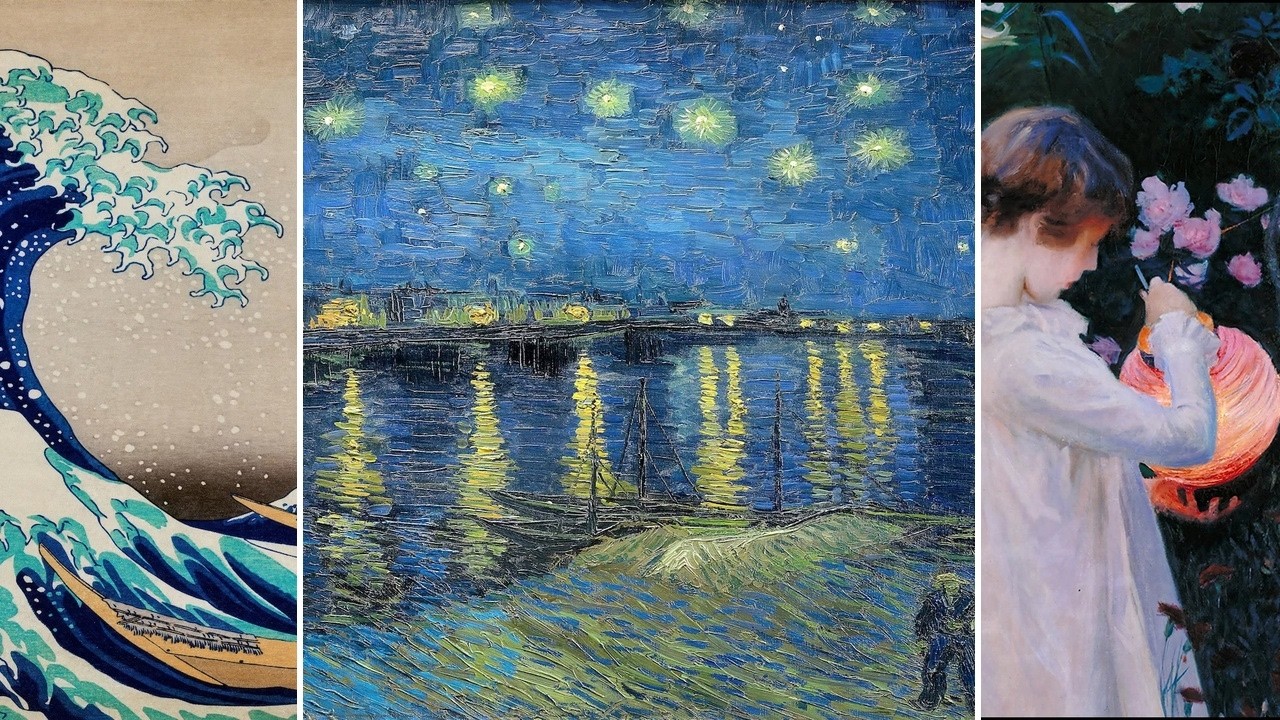 Masterpieces TV — Silent Art Gallery · October 10 Afternoon | Starry Night Over… & others