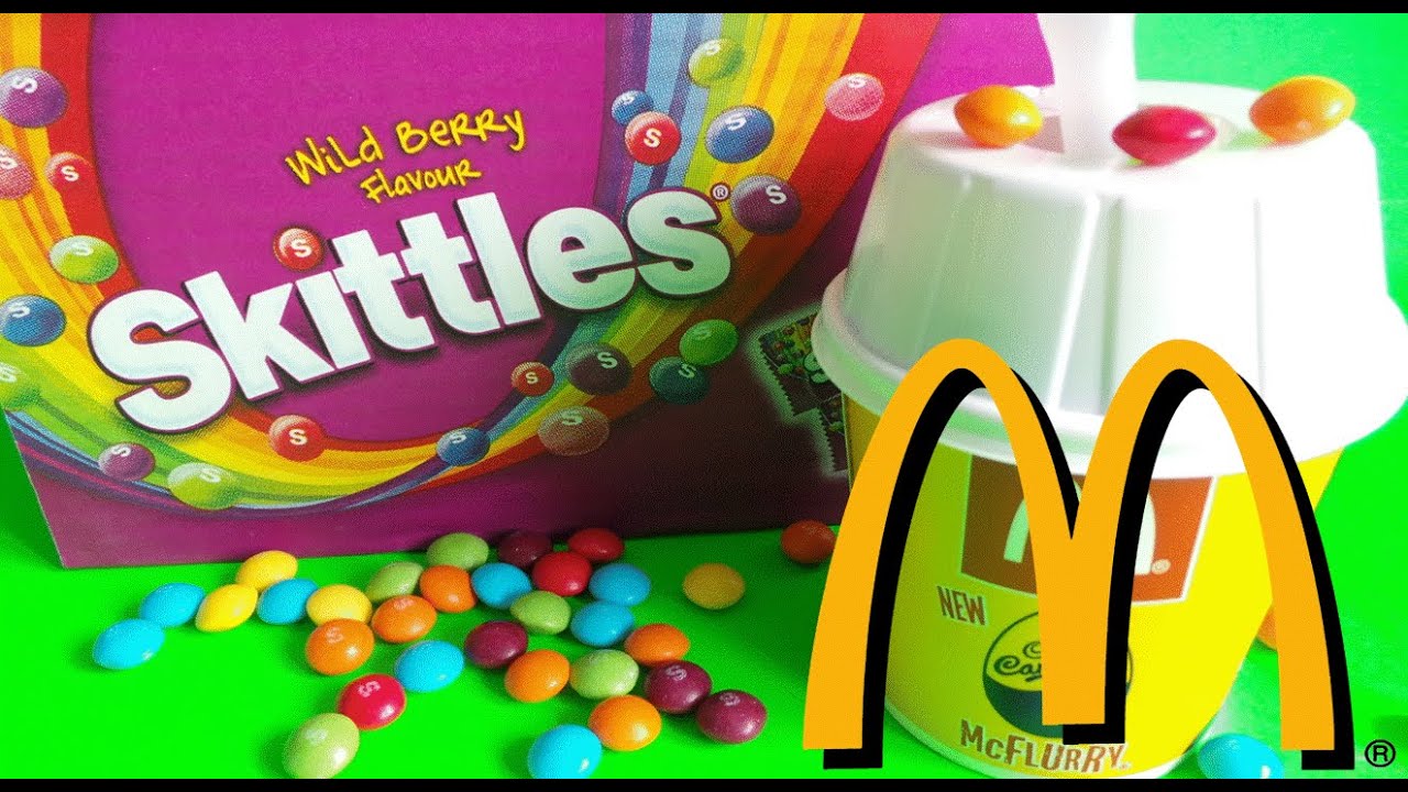McDONALDS SKITTLES McFLURRY SURPRISE EGG OPENING 2 Inc MINNIE MOUSE