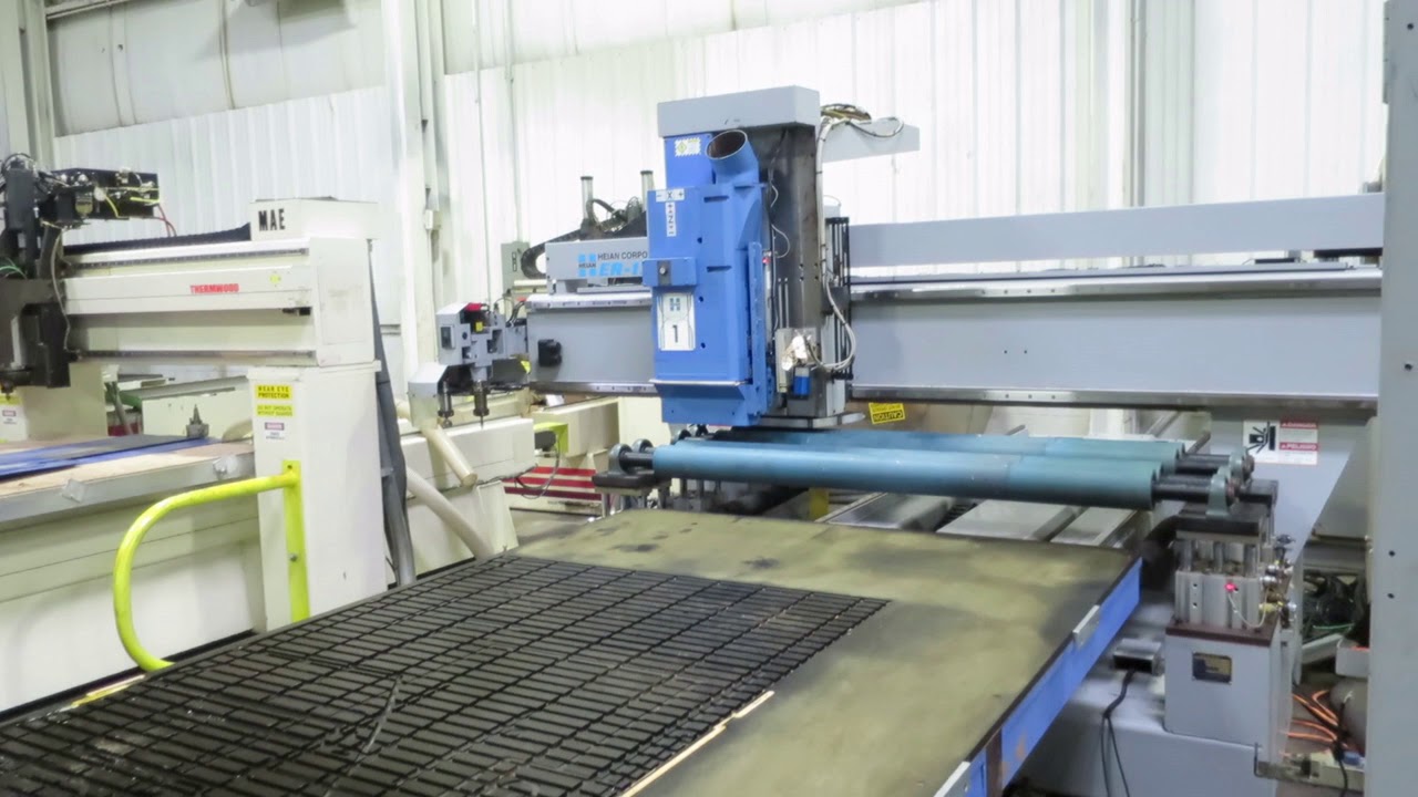 5' x 10' Heian Model ER-131PMC-1631RDX 3-Axis CNC Router With Roller ...