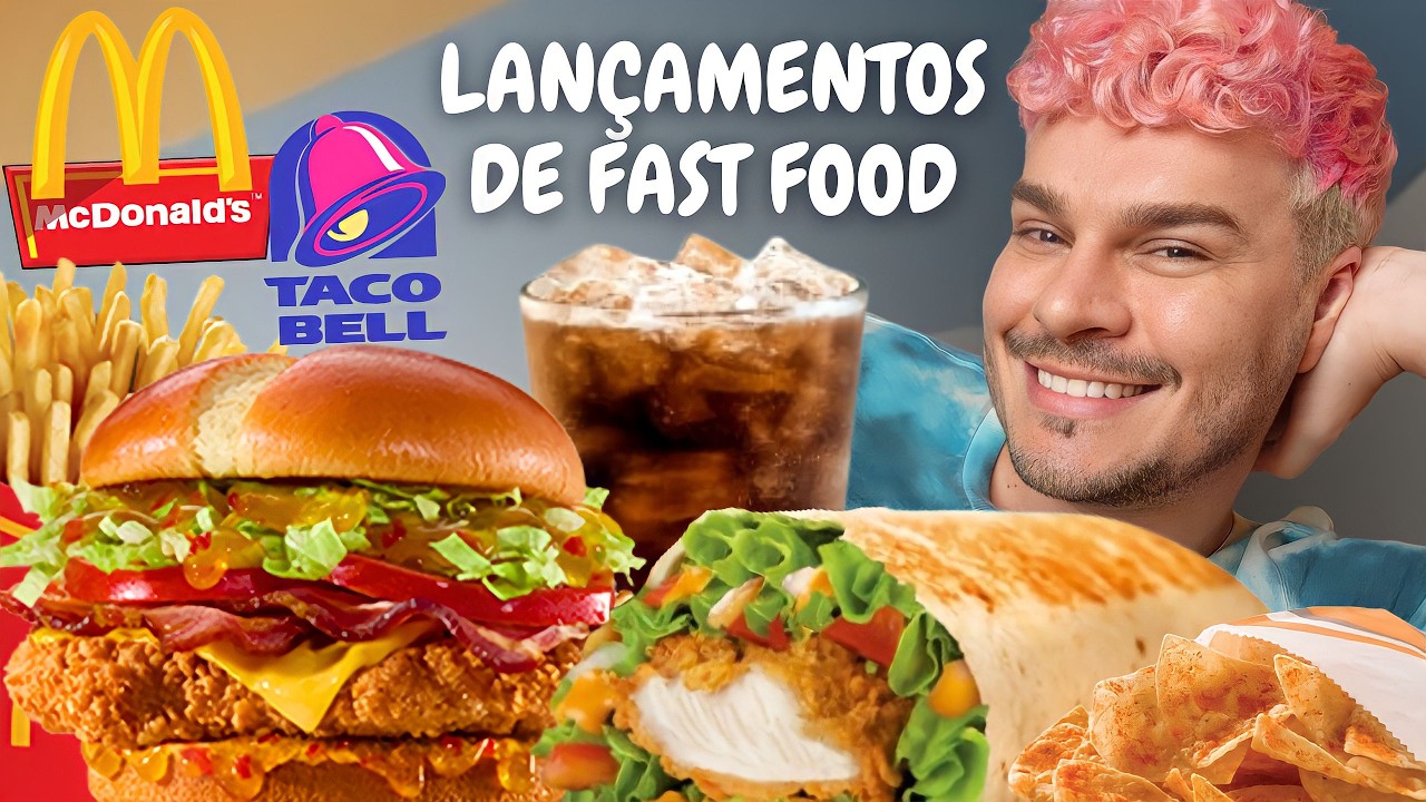 NOVO HAMBÚRGUER MC CRISPY CHICKEN ELITE DO MC DONALD'S E NOVO LANCHE DO TACO BELL - Vale a pena?