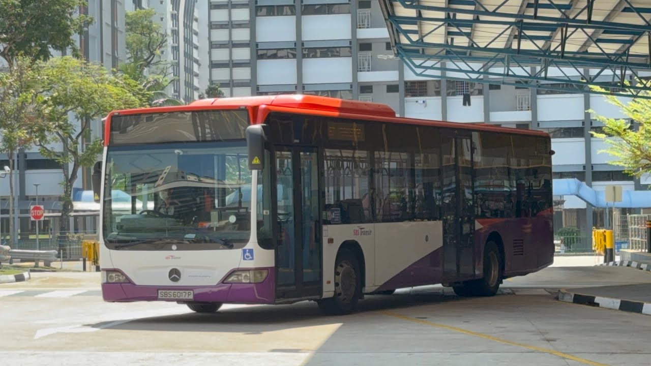 [Ex-SMRT/🔥🔥🔥] Mercedes-Benz O530 Citaro Batch 1 SBS6017P from Blk 308➡️Compassvale Int