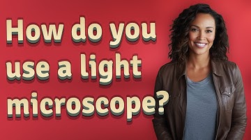 How do you use a light microscope?