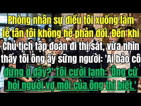 Phòng nhân sự điều tôi xuống làm lễ tân, tôi không hề phản đối. Đến khi Chủ tịch tập đoàn đi thị sát