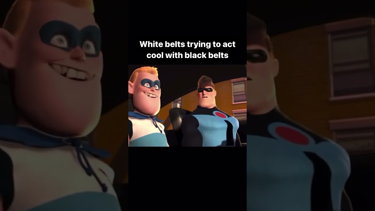 White belts trying to act cool with black belts