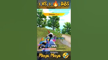 1 VS 3 🔥 MOYE MOYE 😜 MOMENT IN CONQUEROR LOBBY 😰 #shorts  #1vs3 #conqueror #bgmi #pubgmobile