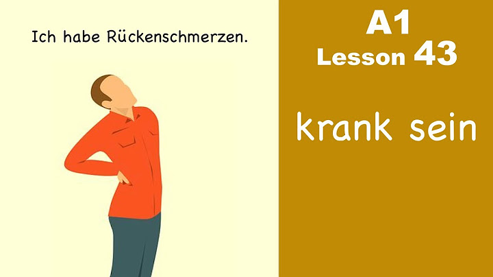 A1 - Lesson 43 l krank sein | Learn German for beginners