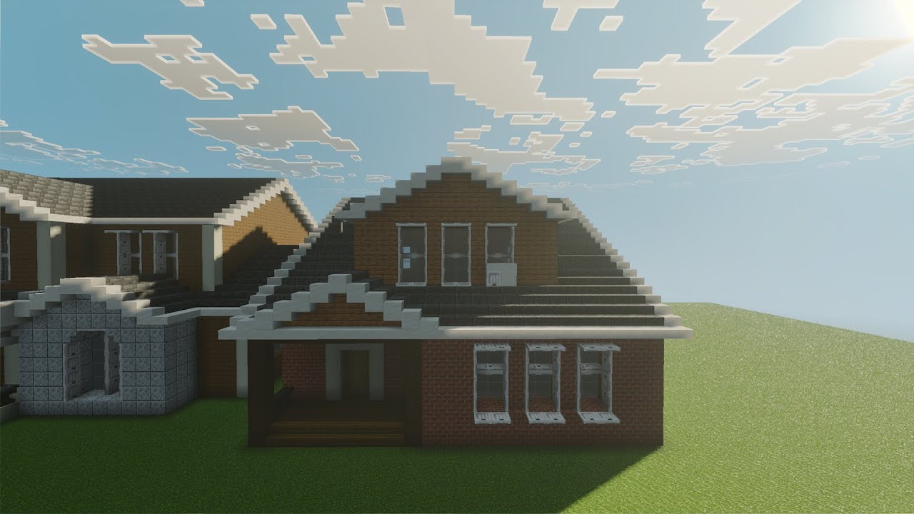 How To Build A Suburban House In Minecraft Tutorial 831