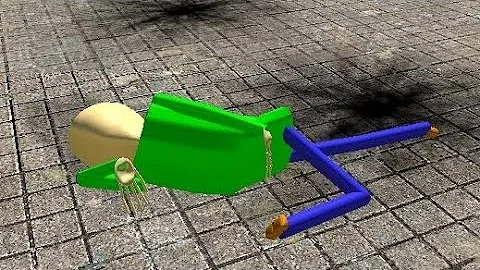 Baldi puts bleach on his eyes