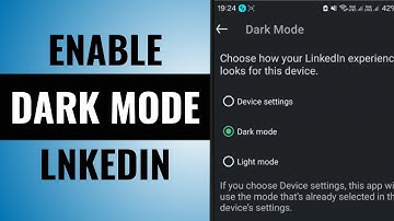 How to Enable Dark Mode in LinkedIn On Mobile