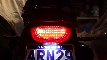 QUASCO LED tail light on Yamaha TW 200