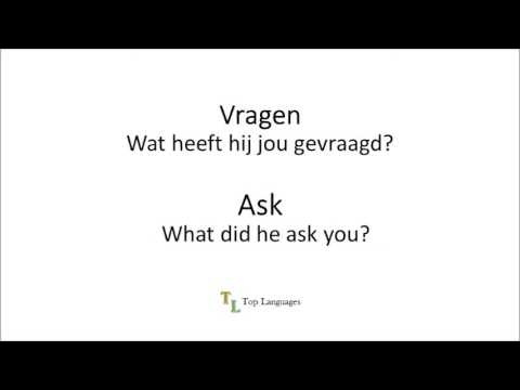 Learn Dutch English - Verbs Werkwoorden - Nederlands ...